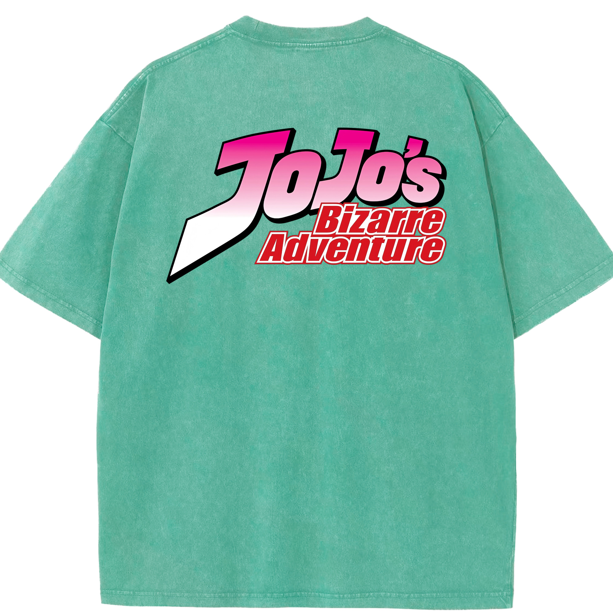 （画像用） ジョジョの奇妙な冒険 JoJo's Bizarre Adventure 綿100% ヴィンテージ風 半袖Tシャツ（背面プリント）
